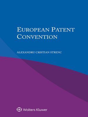 cover image of European Patent Convention